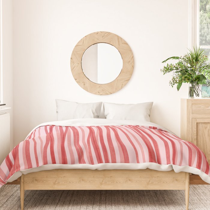 Peppermint Stick - Festive Red Stripes Duvet Cover Gallery Image 3