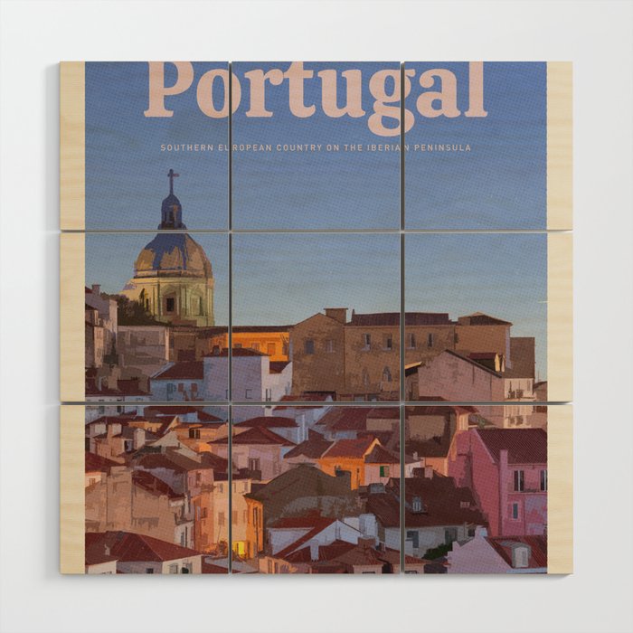Visit Portugal Wood Wall Art Gallery Image 1