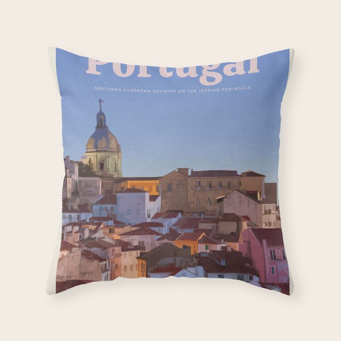 Visit Portugal Throw Pillow Gallery Image 6