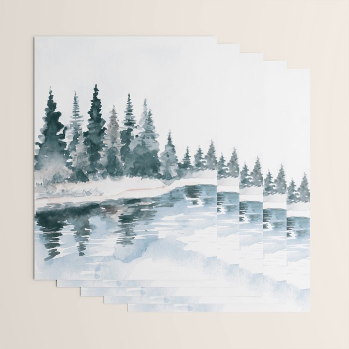 Mountain River Wrapping Paper Gallery Image 3