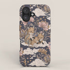 Fox Cubs in Moonlit Garden iPhone Case Gallery Image 1