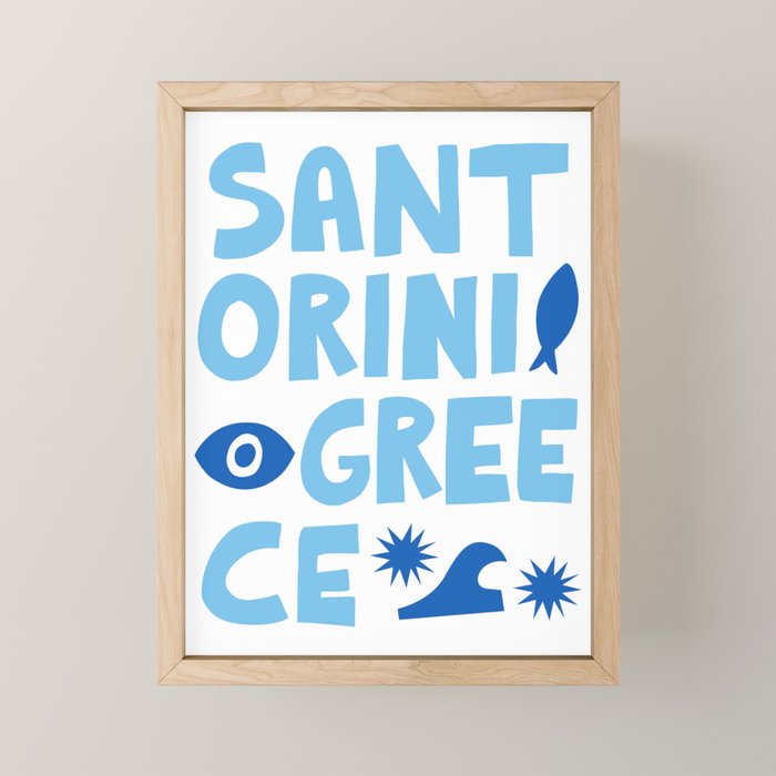 Santorini, Greece: Going Places Mini Art Print