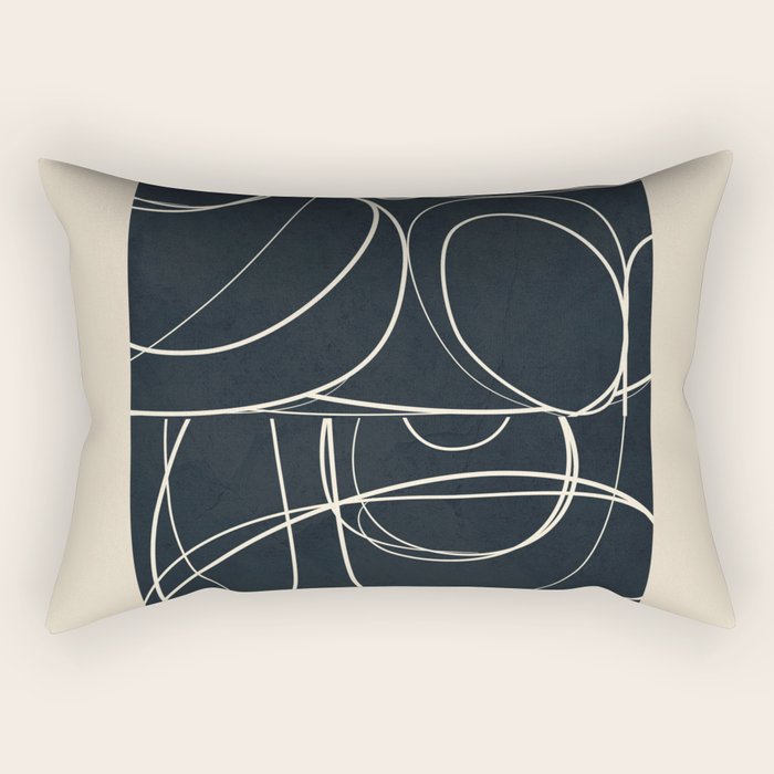 Abstract Line 20 Rectangular Pillow Gallery Image 2