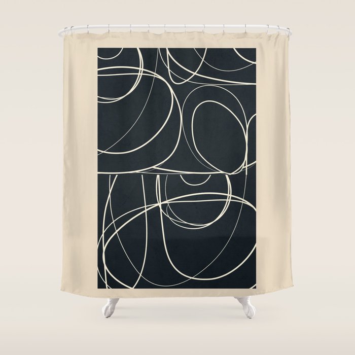 Abstract Line 20 Shower Curtain Gallery Image 1