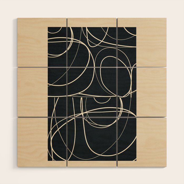 Abstract Line 20 Wood Wall Art Gallery Image 1
