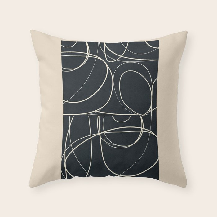 Abstract Line 20 Throw Pillow Gallery Image 1
