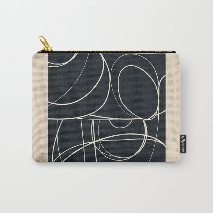 Abstract Line 20 Carry All Pouch Gallery Image 1