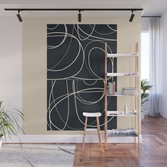 Abstract Line 20 Wall Mural Gallery Image 1