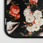 Floral and Skull Dark Pattern Laptop Sleeve Gallery Image 3