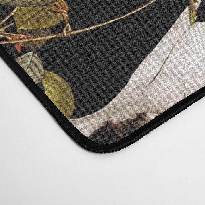 Floral and Skull Dark Pattern Desk Mat Gallery Image 4
