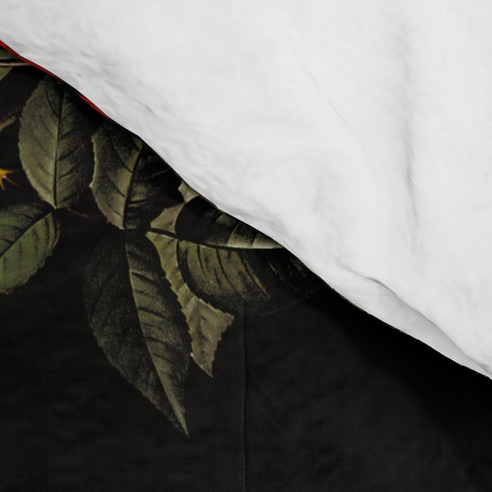 Floral and Skull Dark Pattern Comforter Gallery Image 4