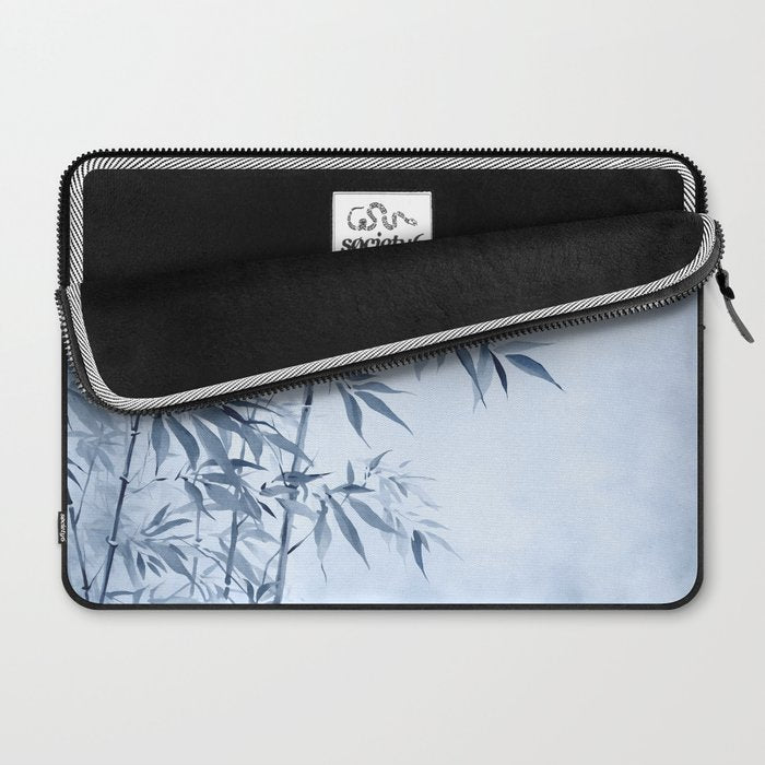 Blue Hour Calm Bamboo Garden Laptop Sleeve Gallery Image 2