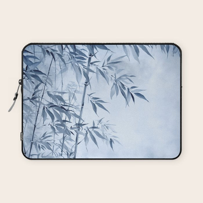 Blue Hour Calm Bamboo Garden Laptop Sleeve Gallery Image 1