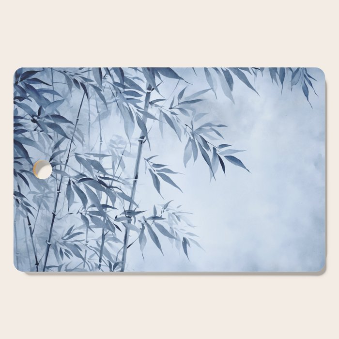 Blue Hour Calm Bamboo Garden Cutting Board Gallery Image 1