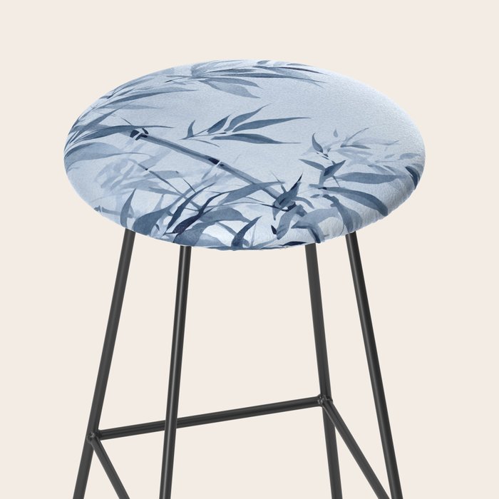 Blue Hour Calm Bamboo Garden Stool Gallery Image 2