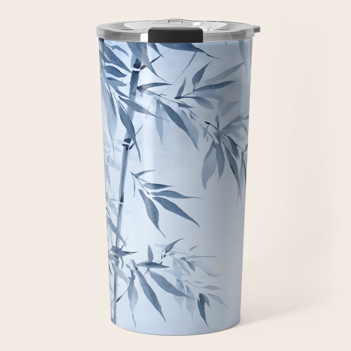 Blue Hour Calm Bamboo Garden Travel Mug Gallery Image 1