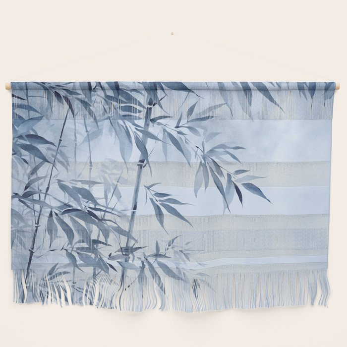 Blue Hour Calm Bamboo Garden Wall Hanging Gallery Image 1