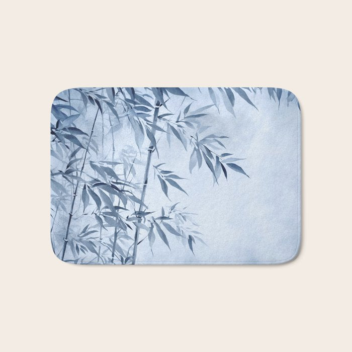 Blue Hour Calm Bamboo Garden Bath Mat Gallery Image 1