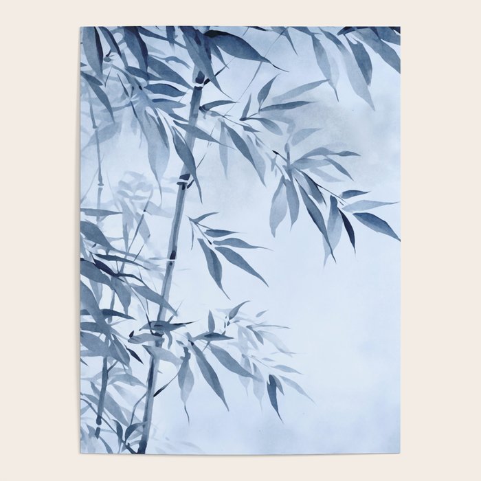 Blue Hour Calm Bamboo Garden Poster Gallery Image 4