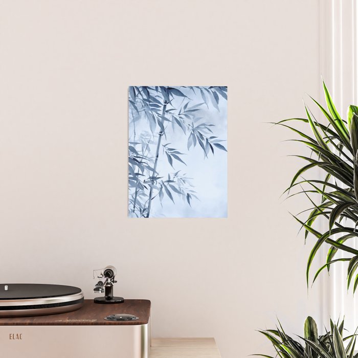 Blue Hour Calm Bamboo Garden Poster Gallery Image 2
