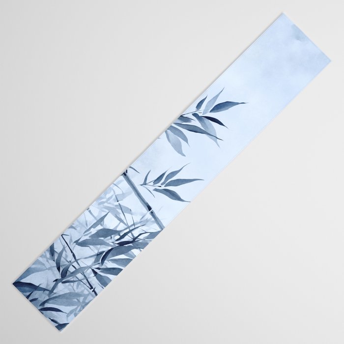 Blue Hour Calm Bamboo Garden Table Runner Gallery Image 3