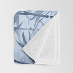 Blue Hour Calm Bamboo Garden Throw Blanket Gallery Image 3