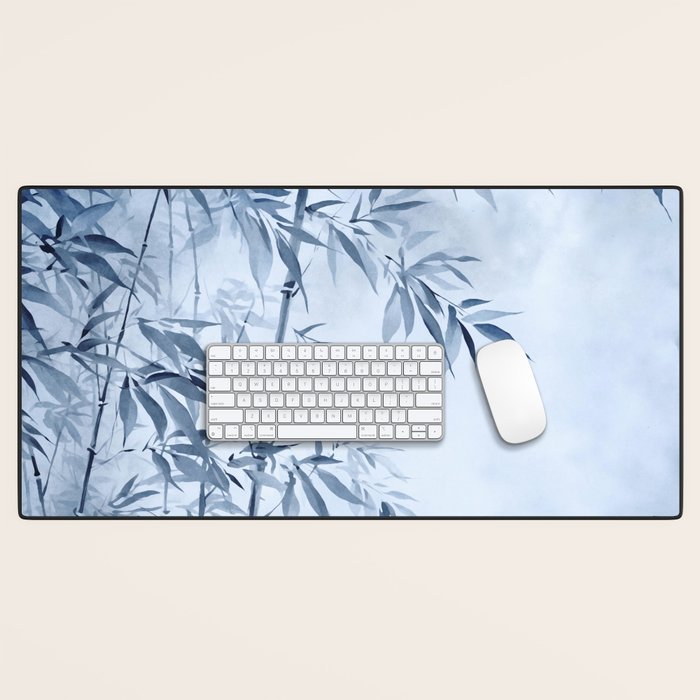 Blue Hour Calm Bamboo Garden Desk Mat Gallery Image 1