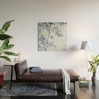 Blue Hour Calm Bamboo Garden Wood Wall Art Gallery Image 2