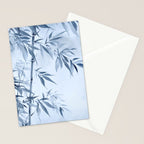 Blue Hour Calm Bamboo Garden Stationery Card Gallery Image 2