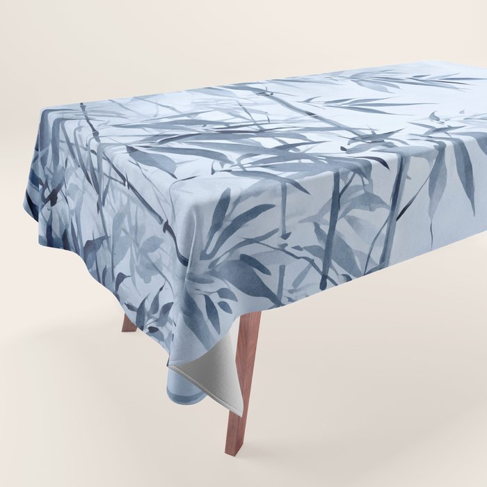 Blue Hour Calm Bamboo Garden Tablecloth Gallery Image 1