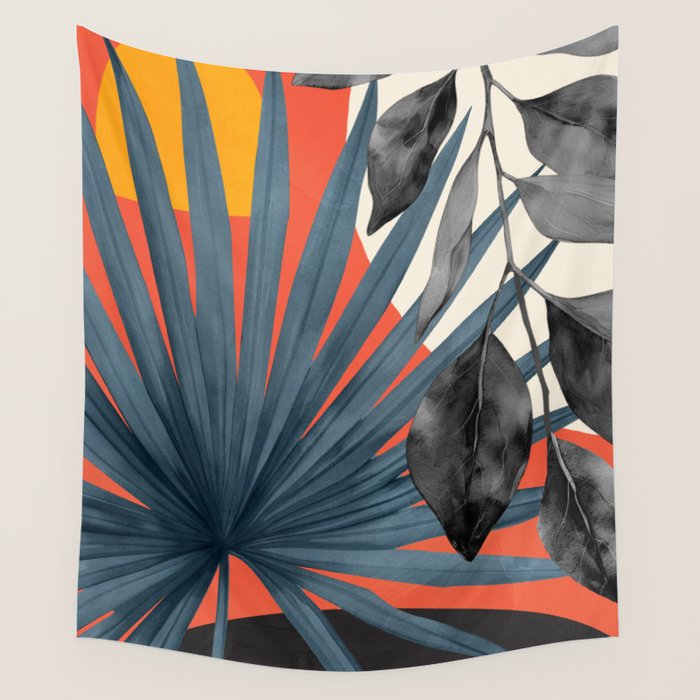 Abstract Tropical Art 22 Wall Tapestry Gallery Image 1