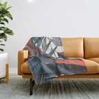 Abstract Tropical Art 22 Throw Blanket Gallery Image 1