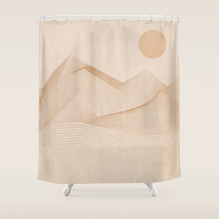 Abstract Mountains Shower Curtain Gallery Image 1