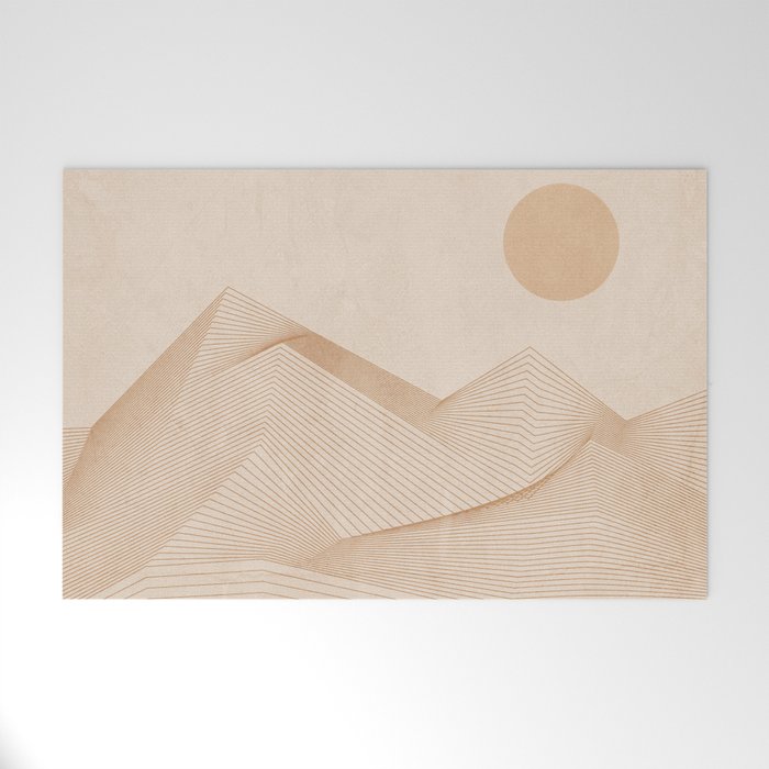 Abstract Mountains Welcome Mat Gallery Image 1