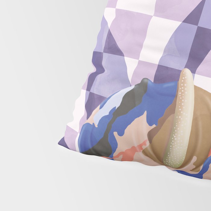 Modern artistic flowery tropical Pillow Sham Gallery Image 4