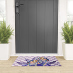 Modern artistic flowery tropical Welcome Mat Gallery Image 3