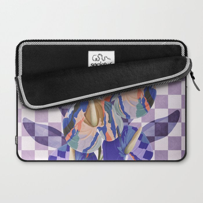 Modern artistic flowery tropical Laptop Sleeve Gallery Image 2