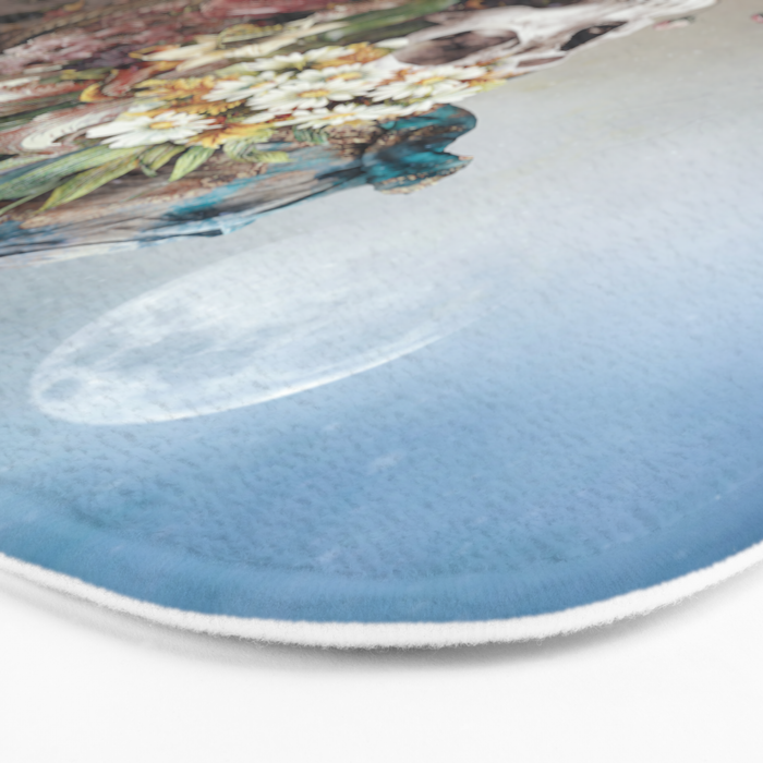 Flower skull Bath Mat Gallery Image 3