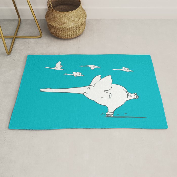 I'm like a swan Rug Gallery Image 1