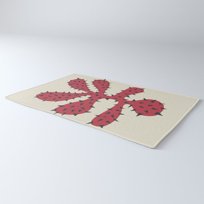Matisse Inspired Red Shape Rug Gallery Image 3
