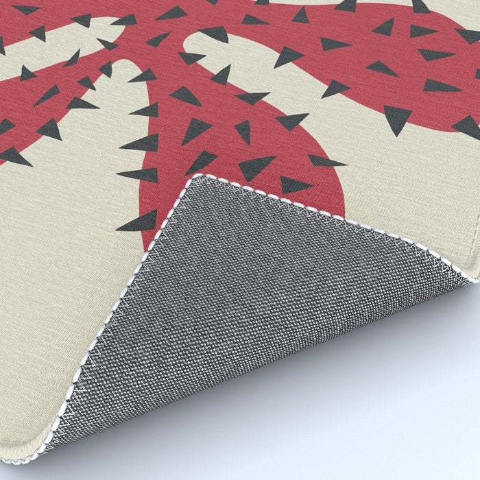 Matisse Inspired Red Shape Rug Gallery Image 4