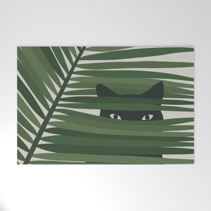 Cat and Plant 53 Welcome Mat Gallery Image 1