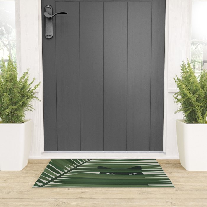 Cat and Plant 53 Welcome Mat Gallery Image 3