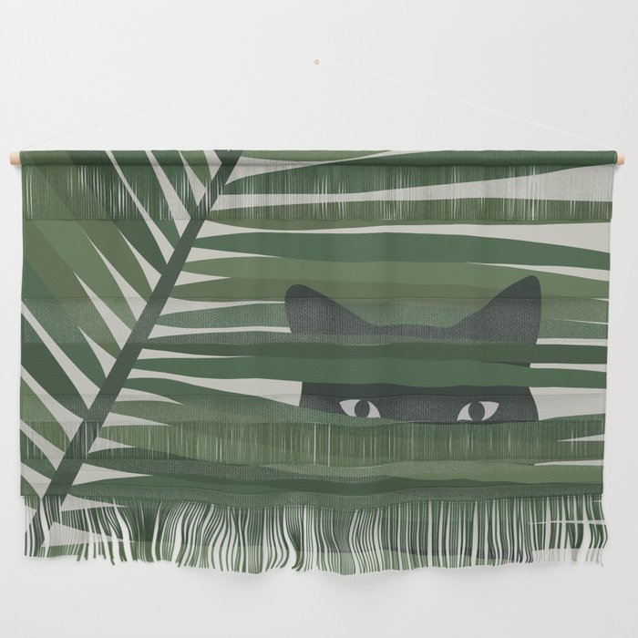 Cat and Plant 53 Wall Hanging Gallery Image 1