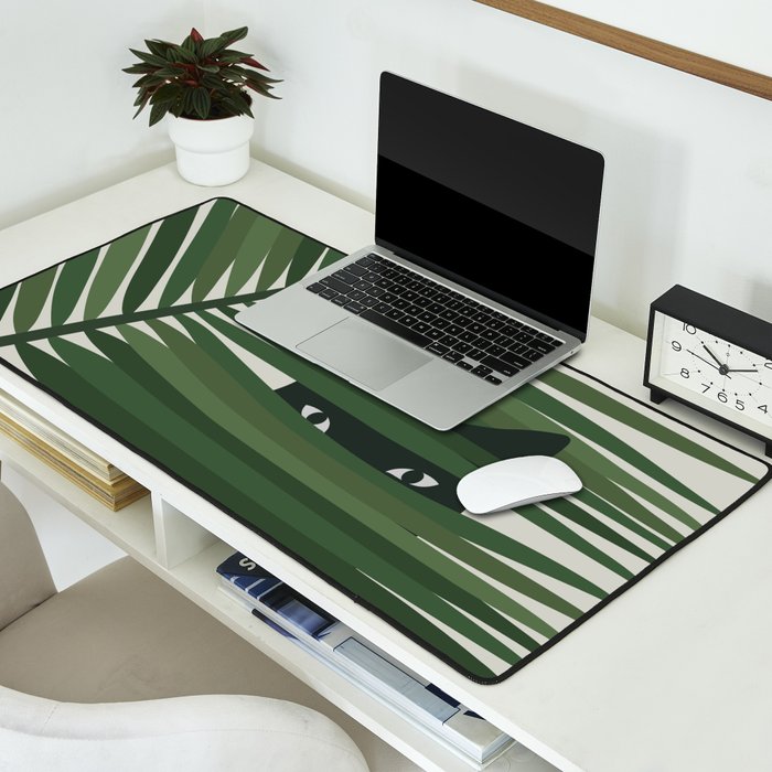 Cat and Plant 53 Desk Mat Gallery Image 2