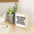 The words you speak become the house you live in. Mini Art Print Gallery Image 2
