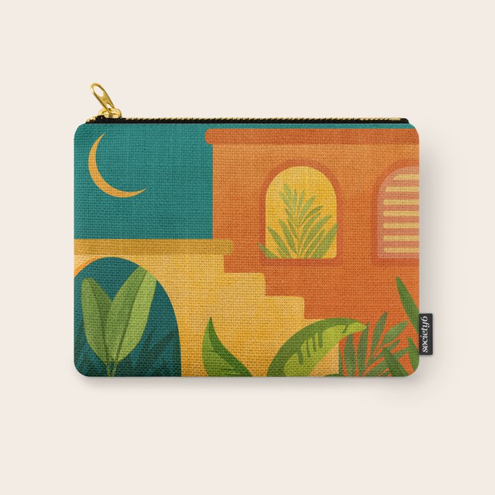 Moonlight Villa Colorful Landscape Carry All Pouch Gallery Image 1