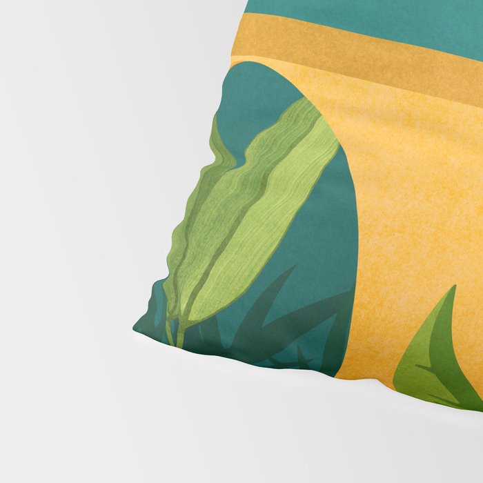 Moonlight Villa Colorful Landscape Pillow Sham Gallery Image 4