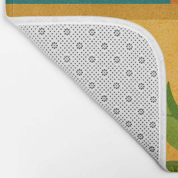 Moonlight Villa Colorful Landscape Bath Mat Gallery Image 2