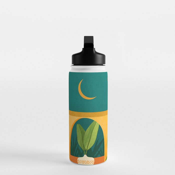 Moonlight Villa Colorful Landscape Water Bottle Gallery Image 3